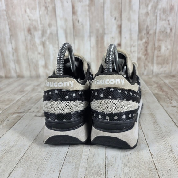 Saucony Shadow 5000 Women Black White Polka Dot Sneakers Shoes Size 8.5 - Picture 3 of 8
